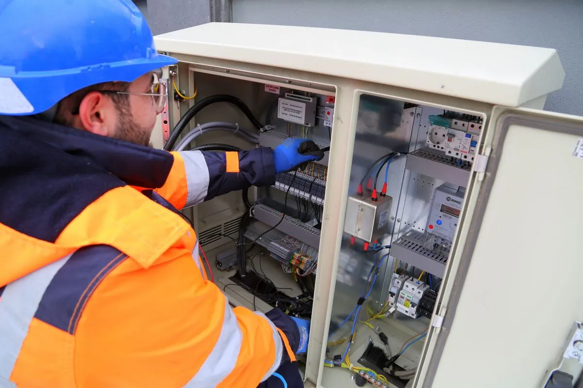 NICEIC certified electrician installing a fuse board in a London property - emergency electrical work